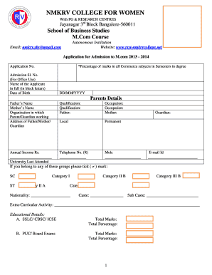 Nmkrv Full Form