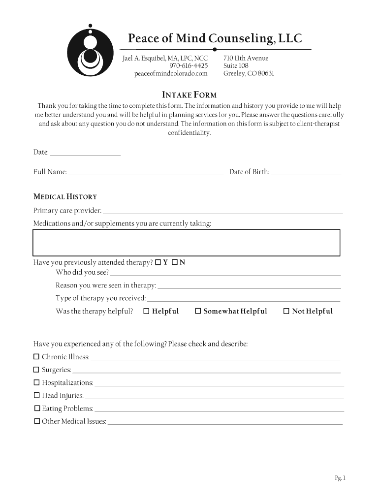 Peace of Mind Planner PDF  Form