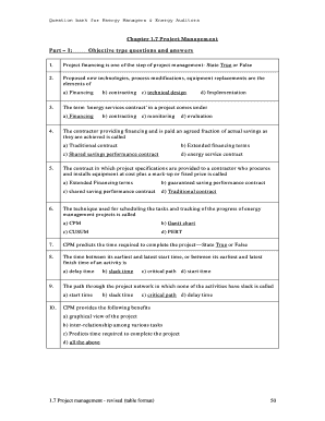 Question Bank for Energy Managers Energy Auditors PDF  Form