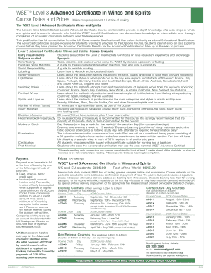 Wset Level 1 Textbook PDF  Form