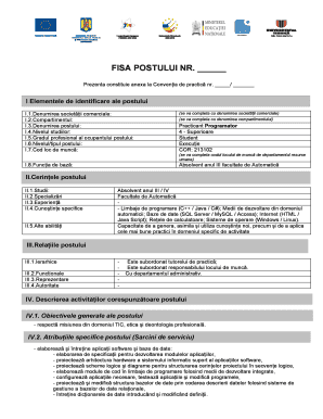 Fisa Postului Frigotehnist  Form