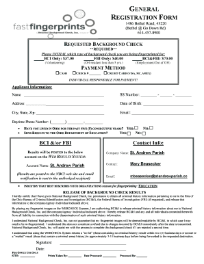 Fast Fingerprints General Registration Form Standrewparish