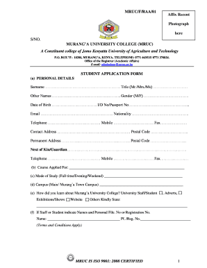 Muranga Teachers College  Form