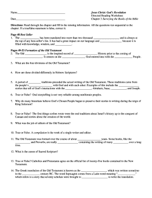 Chapter 3 Surveying the Books of the Bible  Form