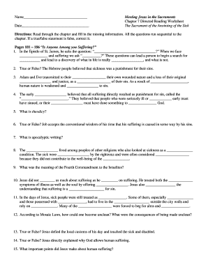 7 Sacraments Worksheet PDF  Form
