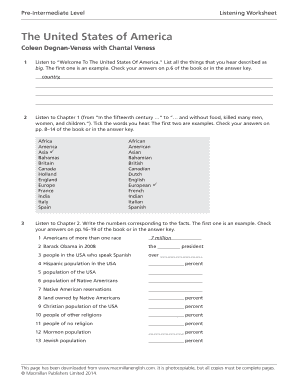 The United States of America Macmillan PDF  Form
