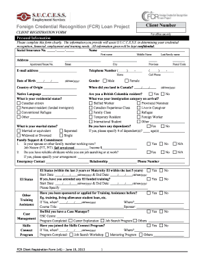 Fcr Form