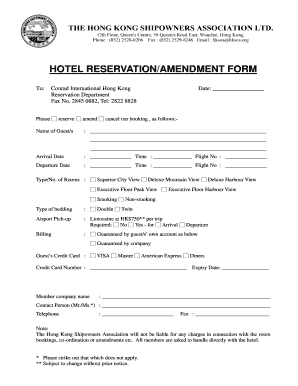 Conrad Hotel Room Reservation Form Hksoa