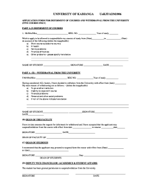 Deferment Letter Sample PDF  Form