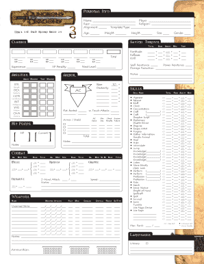 Google Docs Character Sheet Template Form Fill Out And Sign Printable Pdf Template Signnow
