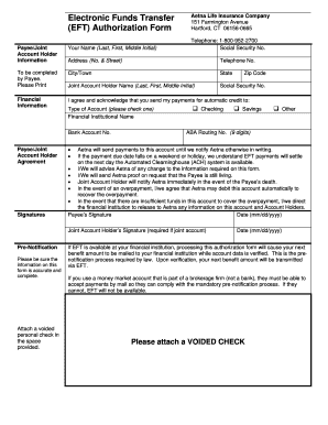 Printable Eft Insurance Forms Wfg