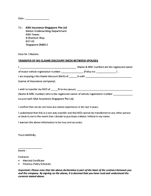 Ncd Withdrawal Letter  Form