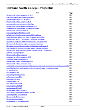 Download Tnc Prospectus  Form