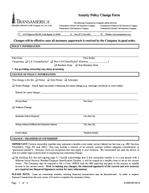 Transamericaannuities  Form