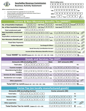 Seychelles Revenue Commission Forms