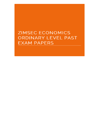 Zimsec O Level Economics Past Exam Papers with Answers PDF  Form