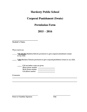 Punishment Slip  Form