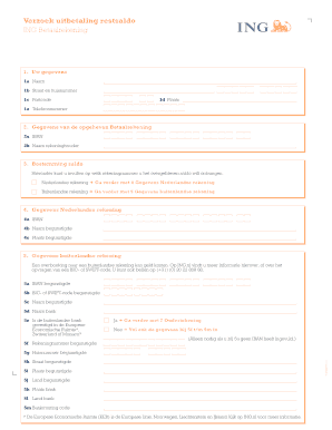 Uitbetalen Restsaldo Ing  Form