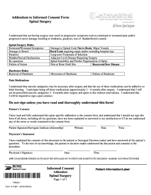 Surgical Consent Form Example