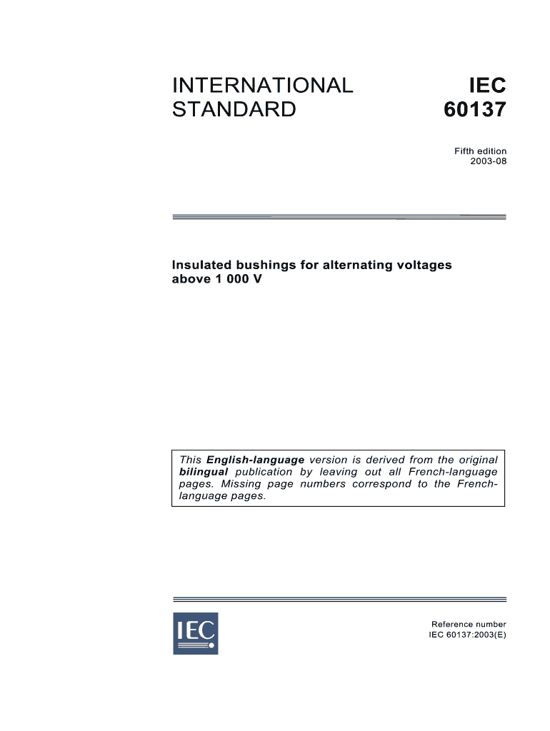 Iec 60137 PDF  Form