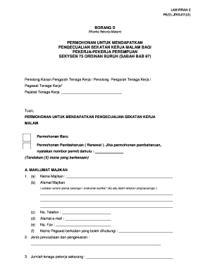 Borang D PDF  Form