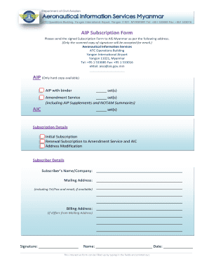 Aip Myanmar  Form