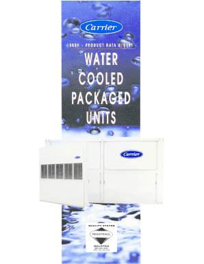 Carrier Water Cooled Package Unit  Form