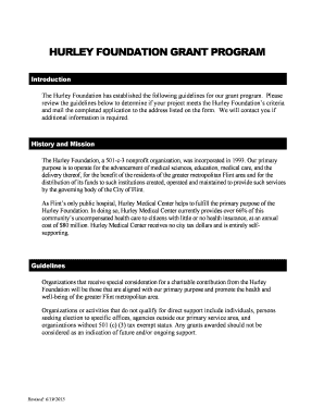 HURLEY FOUNDATION GRANT PROGRAM Hurleyfoundation  Form