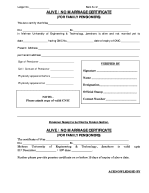  Non Marriage Certificate Word Format 2014-2024