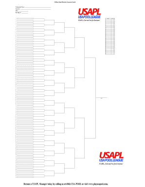 128 Team Bracket Fillable  Form