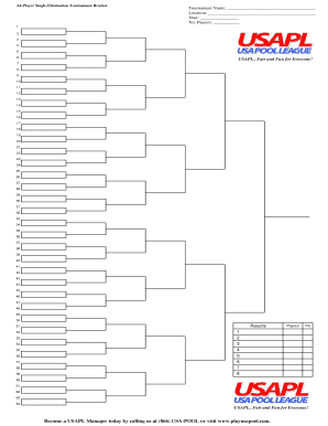 64Player SingleElimination Tournament Bracket 1 Single Elimination Tournament Flow Chart 64 Player Field Tournament Name Locatio  Form