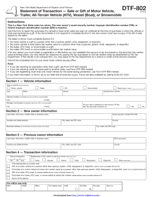 Dtf 802  Form