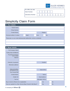 Claim Form Hermes