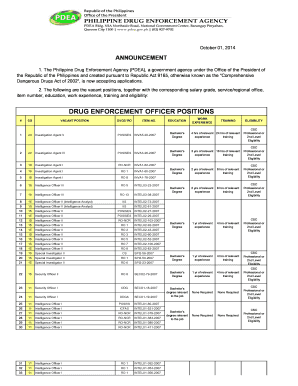 Pdea Rank Classification  Form