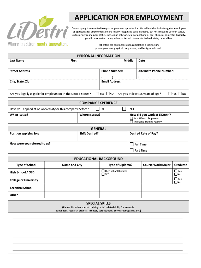  Lidestri Foods Careers 2005-2024