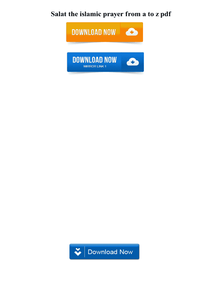 Salat the Islamic Prayer from a to Z PDF Form