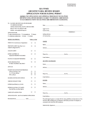 Sea Pines Arb  Form