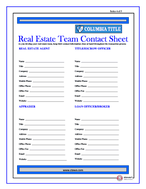 Real Estate Contact Form