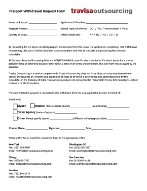 Passport Withdrawal Request Letter Uk  Form