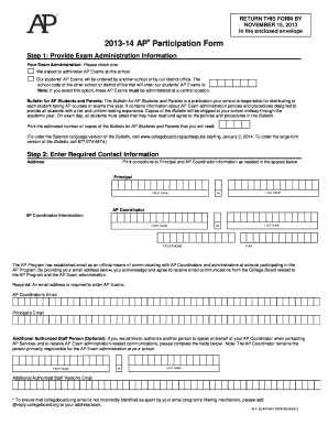 Ap Participation Form