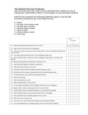 Mbi Gs Questionnaire PDF Download  Form