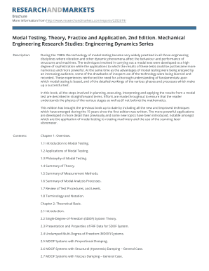 Ewins Dj Modal Testing Theory Practice and Application 2nd Edn Research Studies Press Ltd Ba  Form