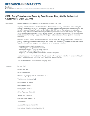 Comptia Casp Study Guide PDF  Form