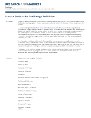 Practical Statistics for Field Biology  Form