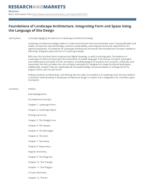 Foundation of Landscape Architecture  Form