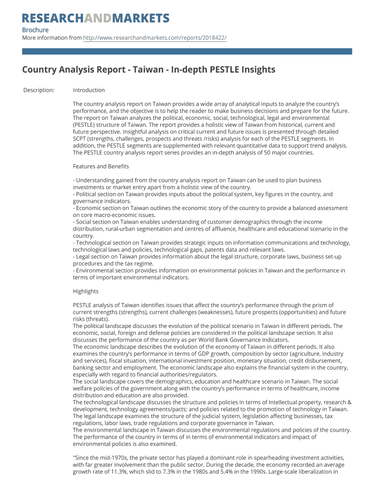 Pestle Analysis  Form