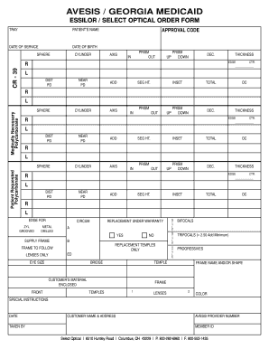 AVESIS GEORGIA MEDICAID  Form