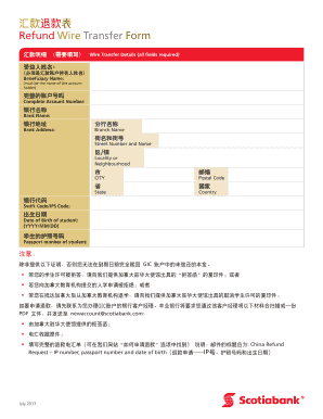 Scotiabank Wire Transfer Information