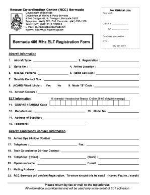 Elt Registration Form