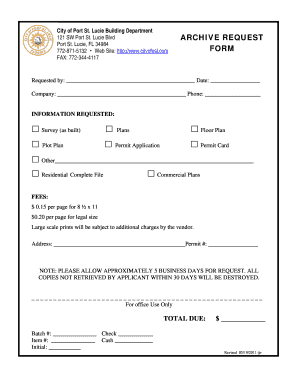 St Lucie County Building Department  Form